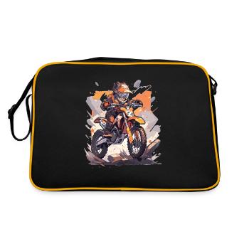 Motocross Kids - Retro Bag - black/gold - Back