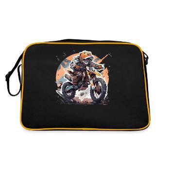 Motocross Kids - Retro Bag - black/gold - Back