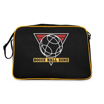 Bocce Ball Zone Pétanque Ball Sport Boule Joueur de Boule - Sac Retro - noir/or - Dos