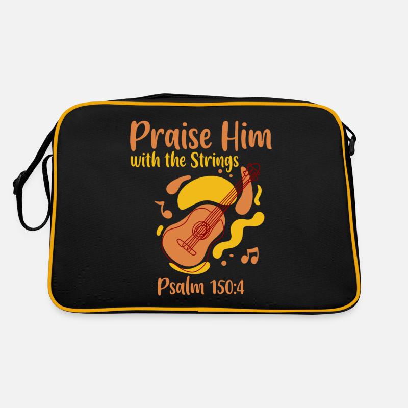 Praise Him With The Strings 4 Retro Tasche