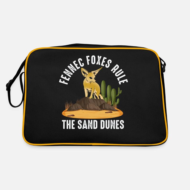 Les renards fennecs règnent sur les dunes de sable Sac Retro