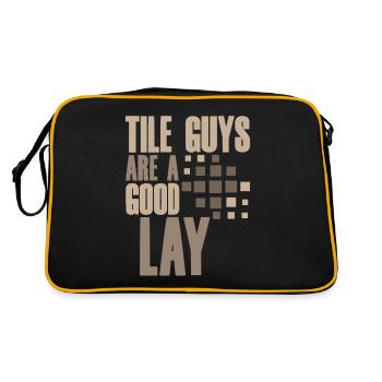 Les gars de tuiles sont un bon laïc 2 - Sac Retro - noir/or - Dos