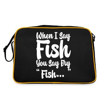 Quand je dis poisson, vous dites frire, poisson... - Sac Retro - noir/or - Dos