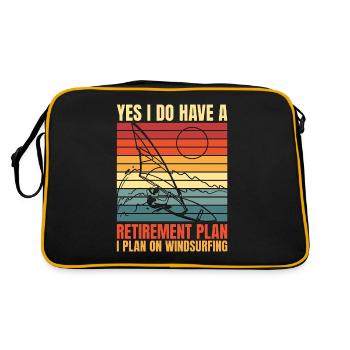Planche à voile Oui, j’ai un wakeboard de retraite - Sac Retro - noir/or - Dos