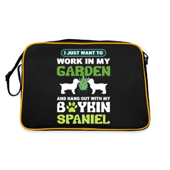 Travailler dans mon jardin et avec mon boykin - Sac Retro - noir/or - Dos