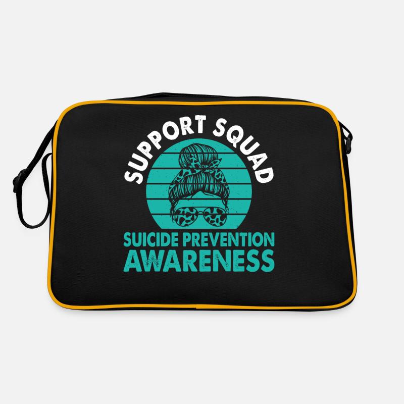 Support Squad Suicide Prevention Awareness Month Retro Bag