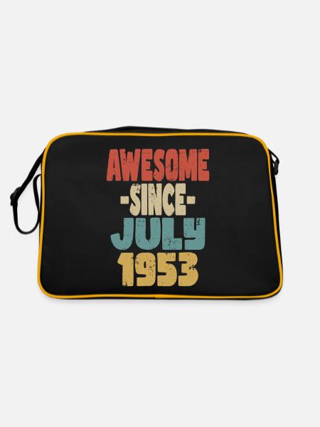 1953 Juillet Anniversaire Rétro - Sac Retro - noir/or - Dos
