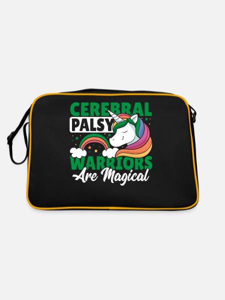 Cerebral Palsy Warriors Are Magical Cerebral - Retro Bag - black/gold - Back