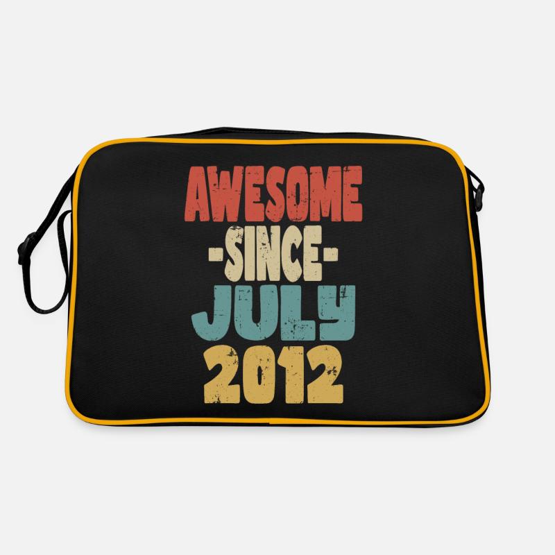 2012 Juli Geburtstag Retro Retro Tasche