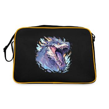 Dinosaur - Retro Bag - black/gold - Back