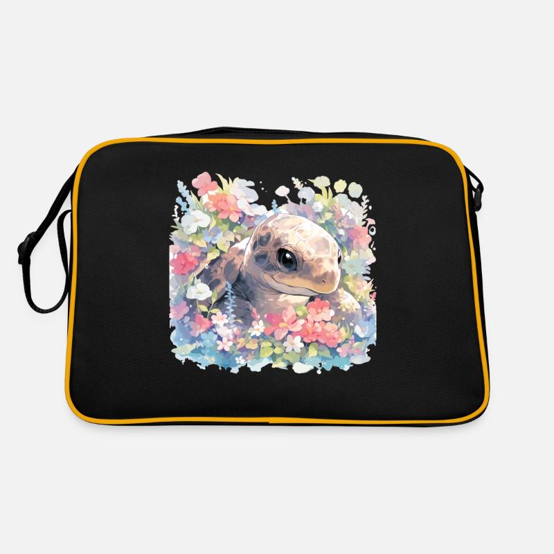 Turtle Lizard Turtle Baby Turtles Retro Bag