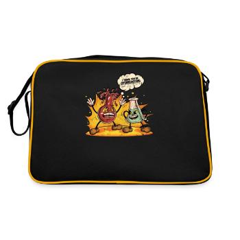 JE PENSE QUE VOUS RÉAGISSEZ DE MANIÈRE EXCESSIVE - La science - - Sac Retro - noir/or - Dos