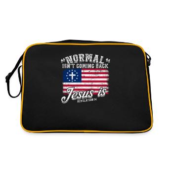 La normale ne revient pas Jésus est - La foi - Sac Retro - noir/or - Dos