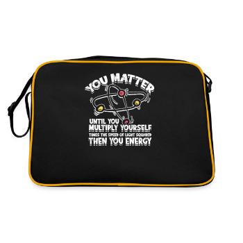 VOUS COMPTEZ JUSQU’À CE QUE VOUS AYEZ DE L’ÉNERGIE - Physique Humour - Sac Retro - noir/or - Dos