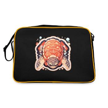 Tortue - Sac Retro - noir/or - Dos