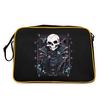 Crâne Crâne Crânes Crâne Squelette - Sac Retro - noir/or - Dos