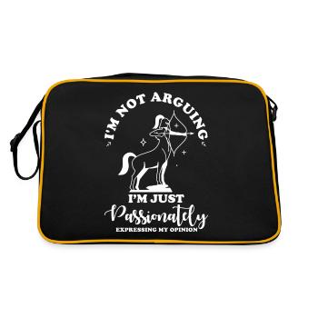 Signe du zodiaque Horoscope astrologique du Sagittaire - Sac Retro - noir/or - Dos