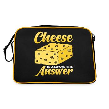 Cadeau au fromage - Sac Retro - noir/or - Dos