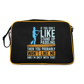Stand Up Paddle Si vous n’aimez pas le paddle - Sac Retro - noir/or - Dos
