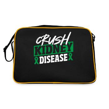 Détruire la boucle verte des maladies rénales - Sac Retro - noir/or - Dos