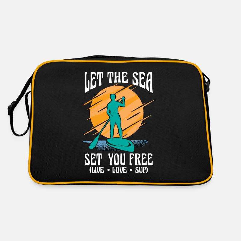 Stand Up Paddle Laissez la mer vous libérer Pagayer Sac Retro