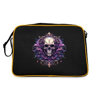 Crâne Crâne Crânes Crâne Squelette - Sac Retro - noir/or - Dos