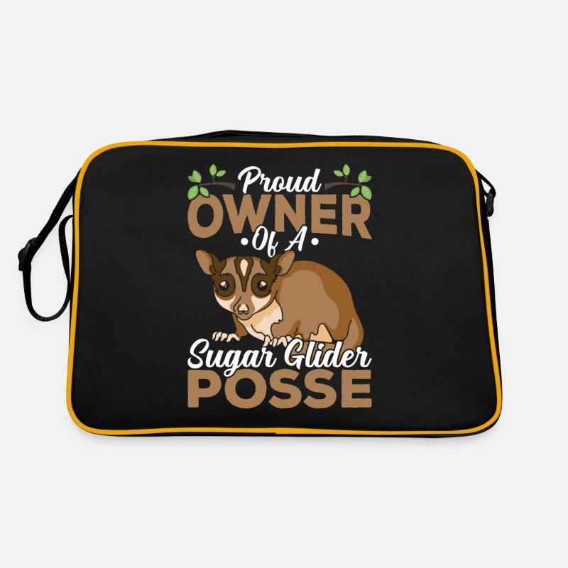 Stolzer Besitzer Von Sugar Glider, Besitzer Von Retro Tasche