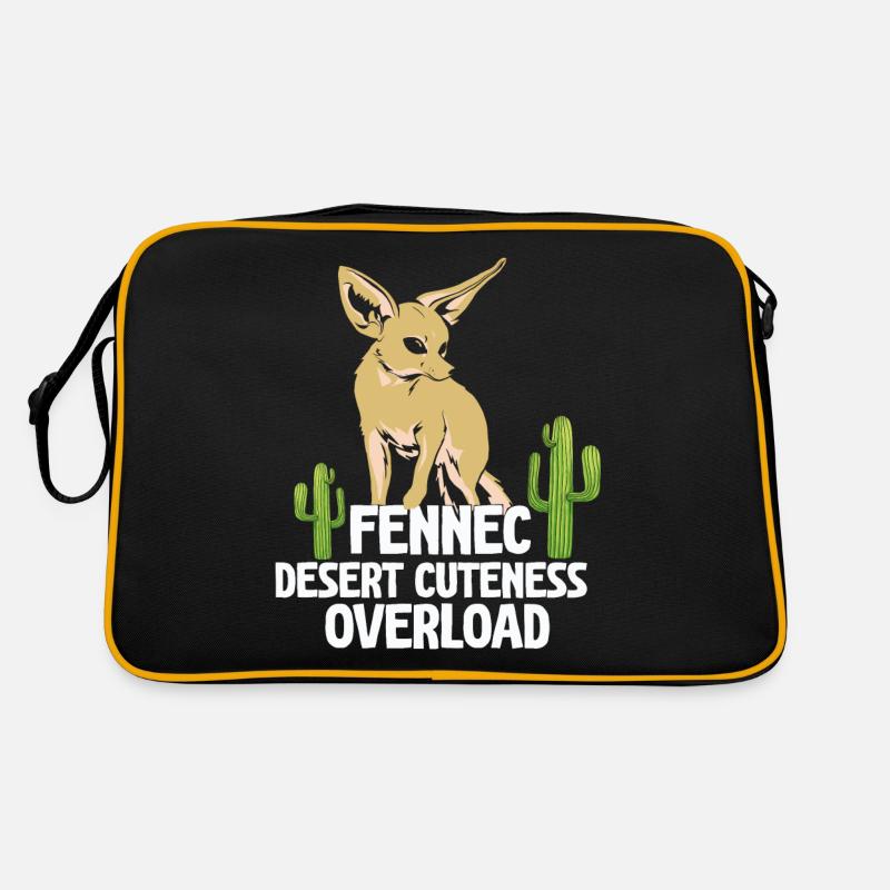 Fennec Fox Wüste Niedlichkeit Fennec Füchse Retro Tasche