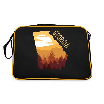 Géorgie - Sac Retro - noir/or - Dos