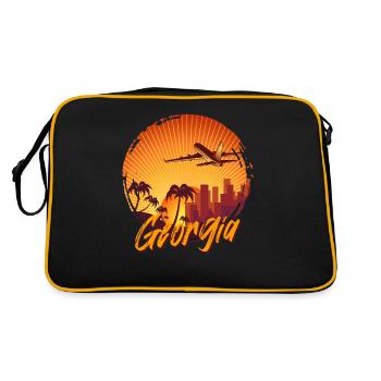 Géorgie - Sac Retro - noir/or - Dos