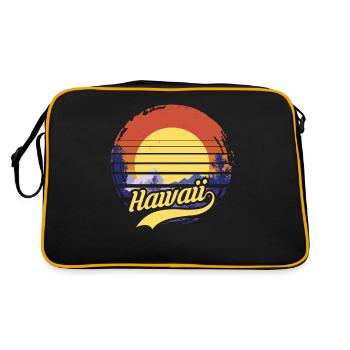 Hawaï - Sac Retro - noir/or - Dos