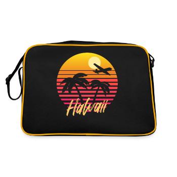 Hawaï - Sac Retro - noir/or - Dos