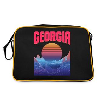 Géorgie - Sac Retro - noir/or - Dos