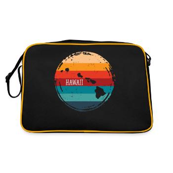 Hawaï - Sac Retro - noir/or - Dos