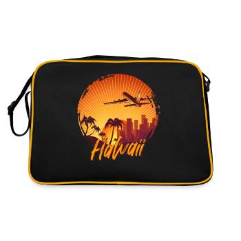 Hawaï - Sac Retro - noir/or - Dos