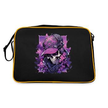 Crâne Crâne Crânes Crâne Squelette - Sac Retro - noir/or - Dos