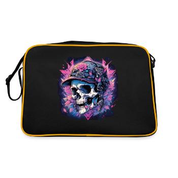 Crâne Crâne Crânes Crâne Squelette - Sac Retro - noir/or - Dos