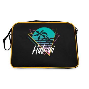 Hawaï - Sac Retro - noir/or - Dos