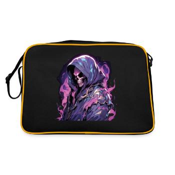 Crâne Crâne Crânes Crâne Squelette - Sac Retro - noir/or - Dos
