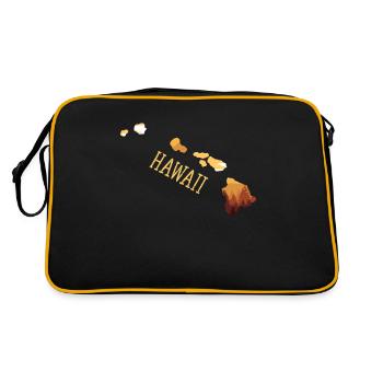 Hawaï - Sac Retro - noir/or - Dos
