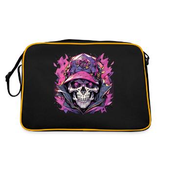Crâne Crâne Crânes Crâne Squelette - Sac Retro - noir/or - Dos