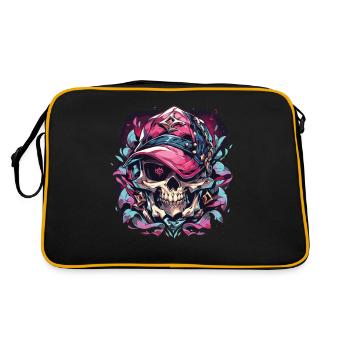 Crâne Crâne Crânes Crâne Squelette - Sac Retro - noir/or - Dos