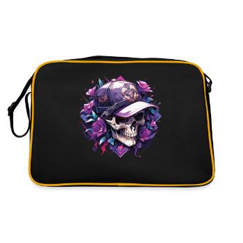 Crâne Crâne Crânes Crâne Squelette - Sac Retro - noir/or - Dos