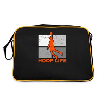 HOOP LIFE Basketball - Passion sportive - Sac Retro - noir/or - Dos