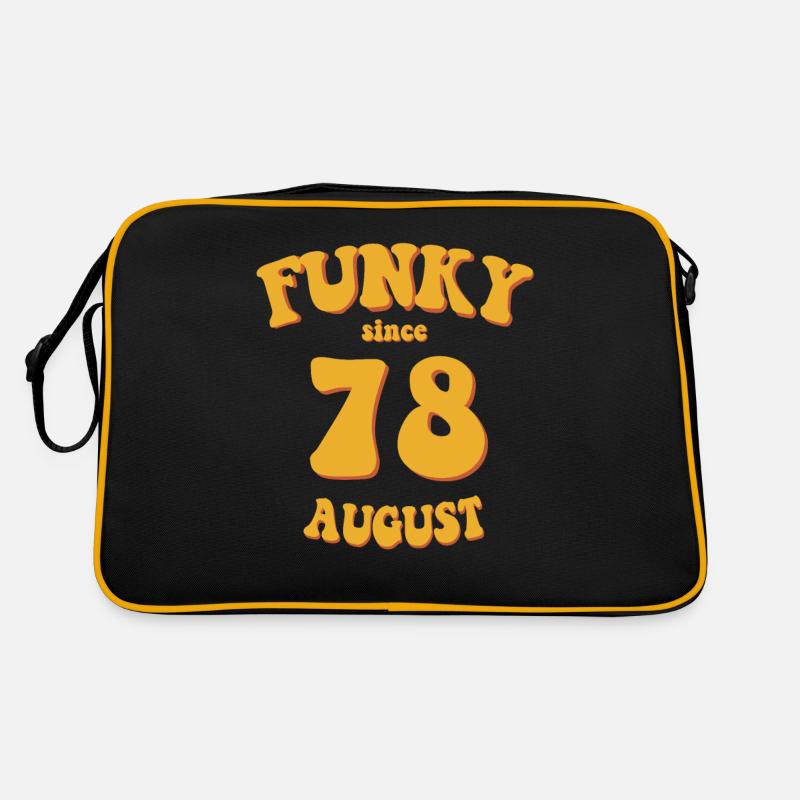 Funky Geburtstag: August 1978 - Flower Power Retro Tasche