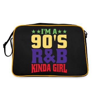 I'm A 90's R'b Kinda Girl 17 - Retro Bag - black/gold - Back