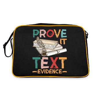 Prove It, Text Evidence 38 - Retro Bag - black/gold - Back