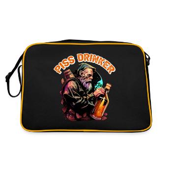 Piss Drinker 35 - Retro Bag - black/gold - Back