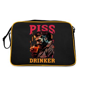 Piss Drinker 36 - Retro Bag - black/gold - Back