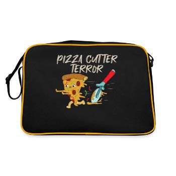 Terreur du coupeur de pizza - Sac Retro - noir/or - Dos